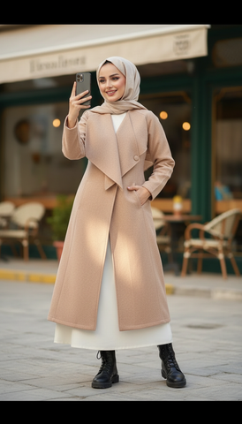 Multi-Style Wool Coat for Every Look