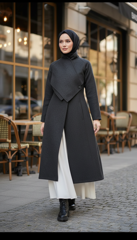 Multi-Style Wool Coat for Every Look