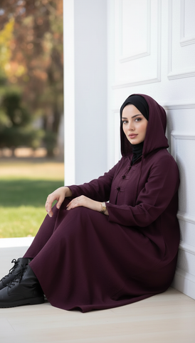 Linen Kaftan with Front Tie & Side Pockets