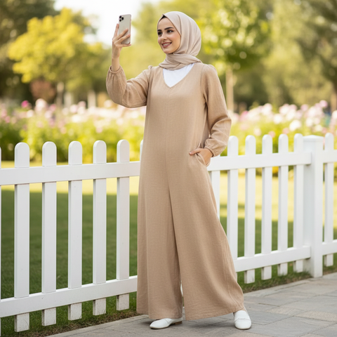 Oversized Jumpsuit – Effortless Comfort & Everyday Elegance| جامب