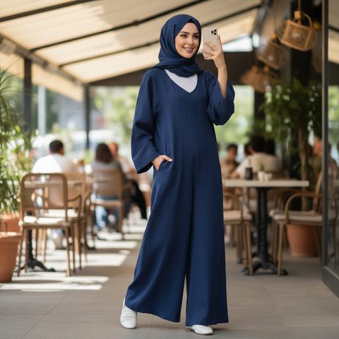 Oversized Jumpsuit – Effortless Comfort & Everyday Elegance| جامب