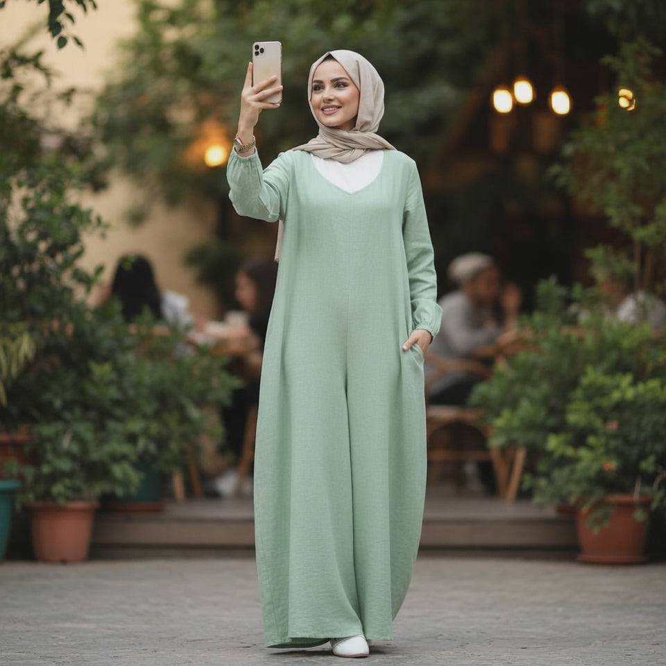 Oversized Jumpsuit – Effortless Comfort & Everyday Elegance| جامب