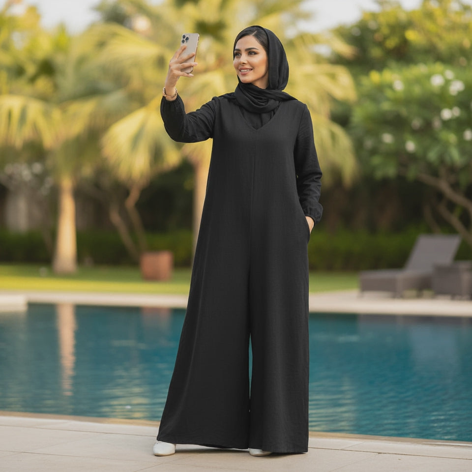 Oversized Jumpsuit – Effortless Comfort & Everyday Elegance| جامب
